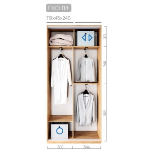 Шафа-купе ЕКО-114
