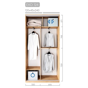 Шафа-купе ЕКО-124