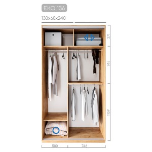 Шафа-купе ЕКО-136