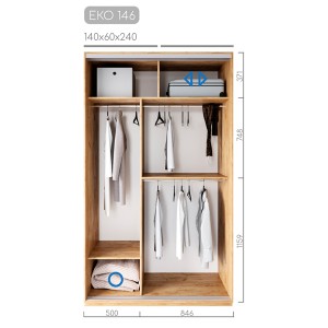 Шафа-купе ЕКО-146