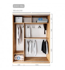 Шафа-купе ЕКО-186 Шафа-купе ЕКО-186