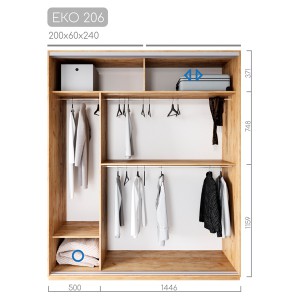 Шафа-купе ЕКО-206