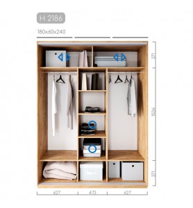 Шафа-купе Новатор H-2186 Шафа-купе Новатор H-2186