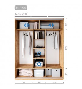 Шафа-купе Новатор H-2196 Шафа-купе Новатор H-2196