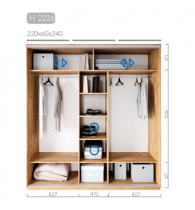 Шафа-купе Новатор H-2226 Шафа-купе Новатор H-2226