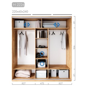 Шафа-купе Новатор H-2226