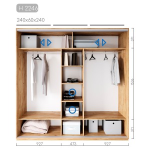 Шафа-купе Новатор H-2246