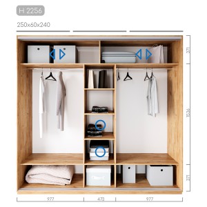 Шафа-купе Новатор H-2256