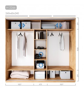 Шафа-купе Новатор H-2266 Шафа-купе Новатор H-2266