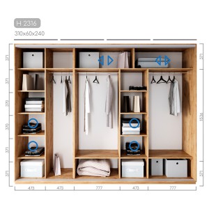 Шафа-купе Новатор H-2316