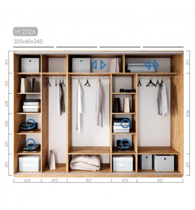 Шафа-купе Новатор H-2326 Шафа-купе Новатор H-2326