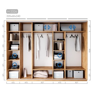 Шафа-купе Новатор H-2326