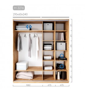 Шафа-купе Новатор H-3216 Шафа-купе Новатор H-3216