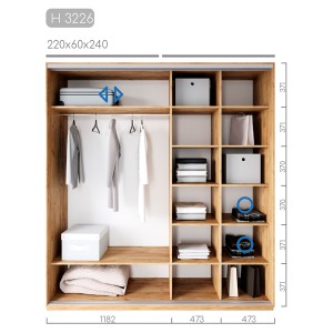 Шафа-купе Новатор H-3226