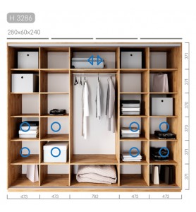 Шафа-купе Новатор H-3286 Шафа-купе Новатор H-3286