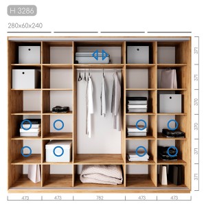 Шафа-купе Новатор H-3286