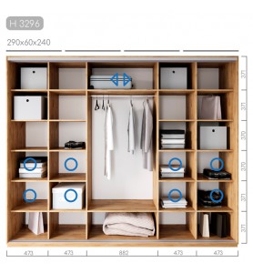 Шафа-купе Новатор H-3296 Шафа-купе Новатор H-3296