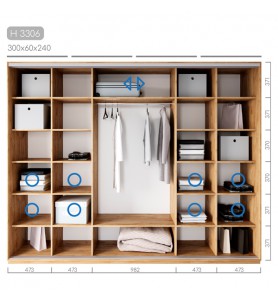 Шафа-купе Новатор H-3306 Шафа-купе Новатор H-3306
