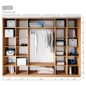 Шафа-купе Новатор H-3316