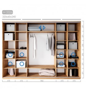 Шафа-купе Новатор H-3326 Шафа-купе Новатор H-3326