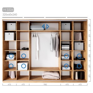 Шафа-купе Новатор H-3326