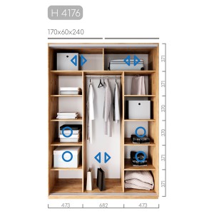 Шафа-купе Новатор H-4176