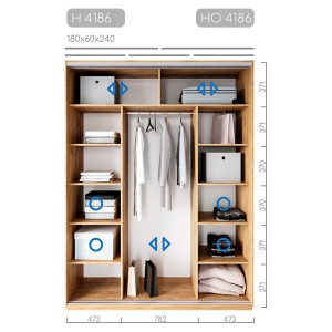 Шафа-купе Новатор H-4186