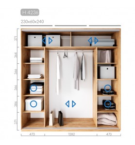 Шафа-купе Новатор H-4236 Шафа-купе Новатор H-4236