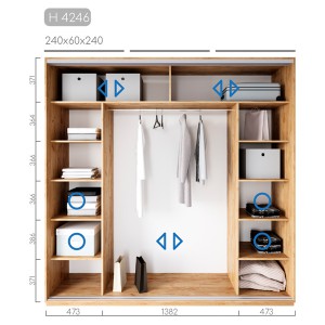 Шафа-купе Новатор H-4246