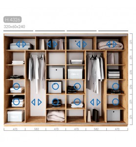 Шафа-купе Новатор H-4326 Шафа-купе Новатор H-4326