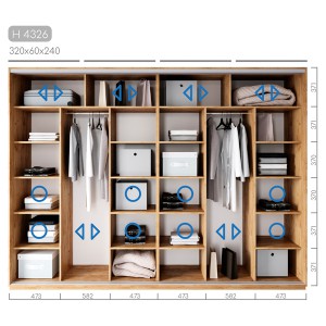 Шафа-купе Новатор H-4326