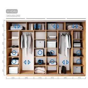 Шафа-купе Новатор H-4346