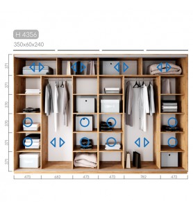 Шафа-купе Новатор H-4356 Шафа-купе Новатор H-4356
