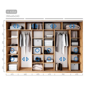 Шафа-купе Новатор H-4356