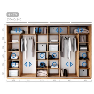 Шафа-купе Новатор H-4376