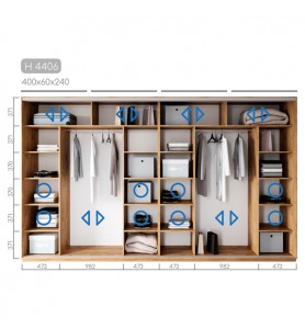 Шафа-купе Новатор H-4406 Шафа-купе Новатор H-4406