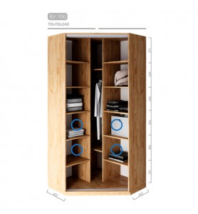 Шафа-купе Віват BУ-1100 Шафа-купе Віват BУ-1100