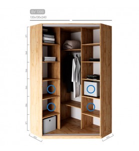 Шафа-купе Віват BУ-1300 Шафа-купе Віват BУ-1300