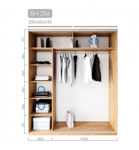 Шафа-купе Віват BH-206 Шафа-купе Віват BH-206