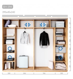 Шафа-купе Віват BH-294 Шафа-купе Віват BH-294