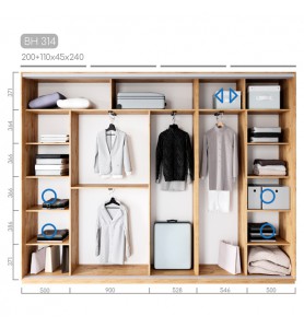 Шафа-купе Віват BH-314 Шафа-купе Віват BH-314