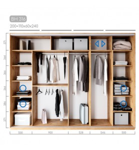 Шафа-купе Віват BH-316 Шафа-купе Віват BH-316