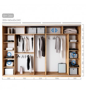Шафа-купе Віват BH-366 Шафа-купе Віват BH-366