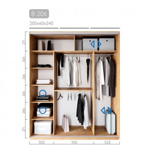 Шафа-купе Віват B-206 Шафа-купе Віват B-206